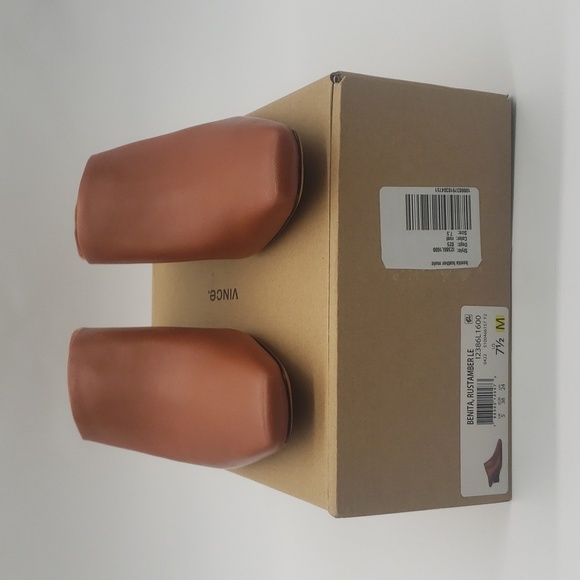 1090- Vince Benita Women's Mules Genuine Leather Size 7.5 NWT - Picture 6 of 10